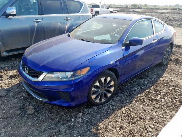 1HGCT1B38DA006454 - 2013 HONDA ACCORD LX- BLUE photo 2