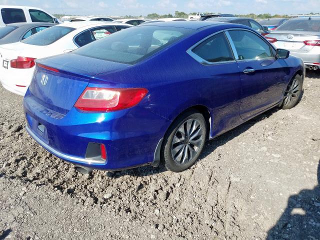 1HGCT1B38DA006454 - 2013 HONDA ACCORD LX- BLUE photo 4