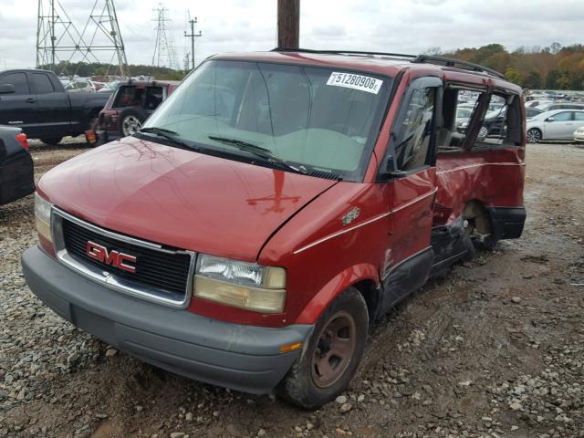 1GKDM19W7YB530702 - 2000 GMC SAFARI XT RED photo 2