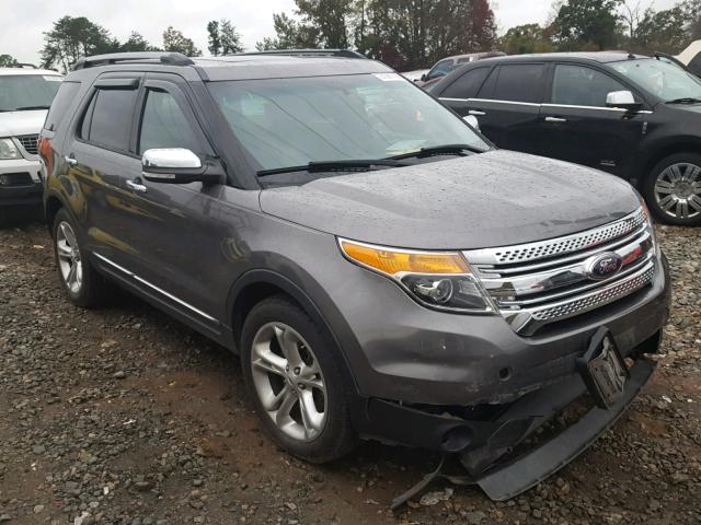 1FM5K8F8XEGB54060 - 2014 FORD EXPLORER L GRAY photo 1