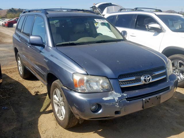 JTEEW21A160025033 - 2006 TOYOTA HIGHLANDER BLUE photo 1