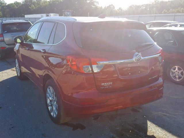 LRBFXBSA3HD000231 - 2017 BUICK ENVISION E RED photo 3