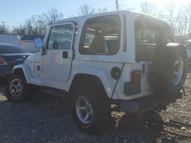 1J4FY49S6WP723702 - 1998 JEEP WRANGLER / WHITE photo 3