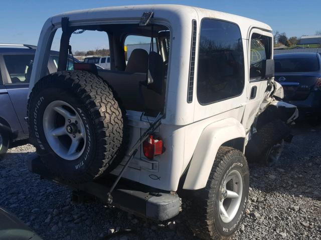 1J4FY49S6WP723702 - 1998 JEEP WRANGLER / WHITE photo 4