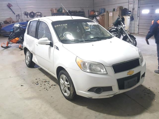 KL1TD6DE1BB212463 - 2011 CHEVROLET AVEO LS WHITE photo 1