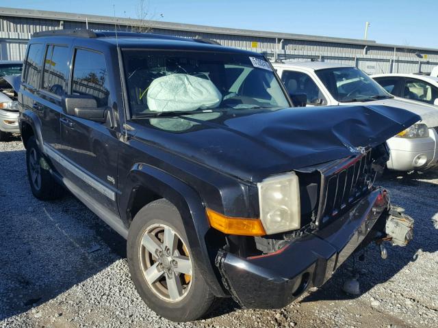 1J8HG48N16C355555 - 2006 JEEP COMMANDER BLACK photo 1