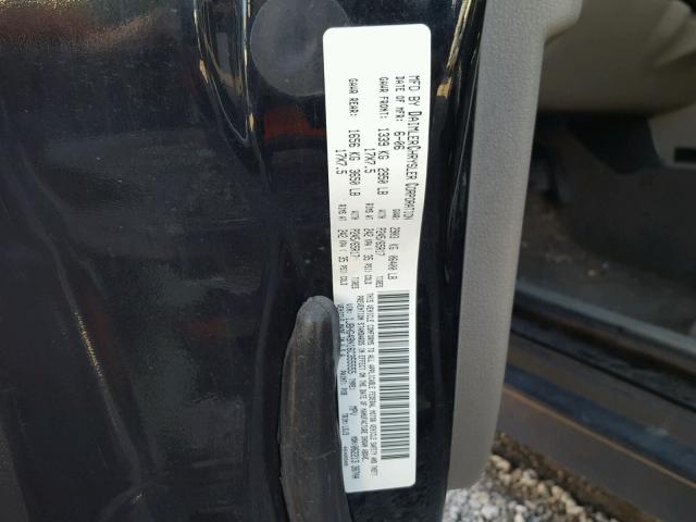 1J8HG48N16C355555 - 2006 JEEP COMMANDER BLACK photo 10