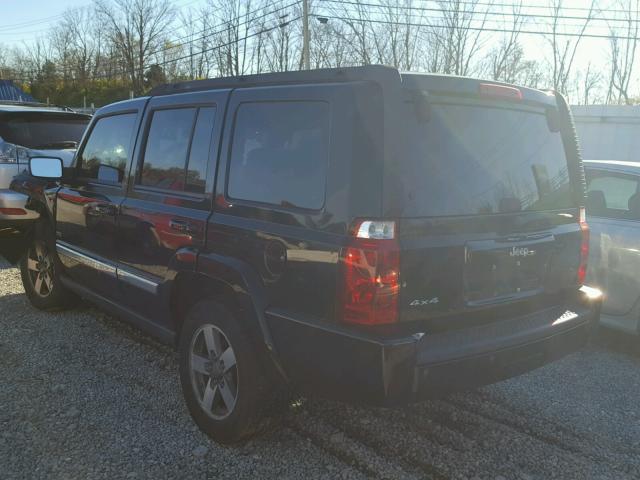 1J8HG48N16C355555 - 2006 JEEP COMMANDER BLACK photo 3
