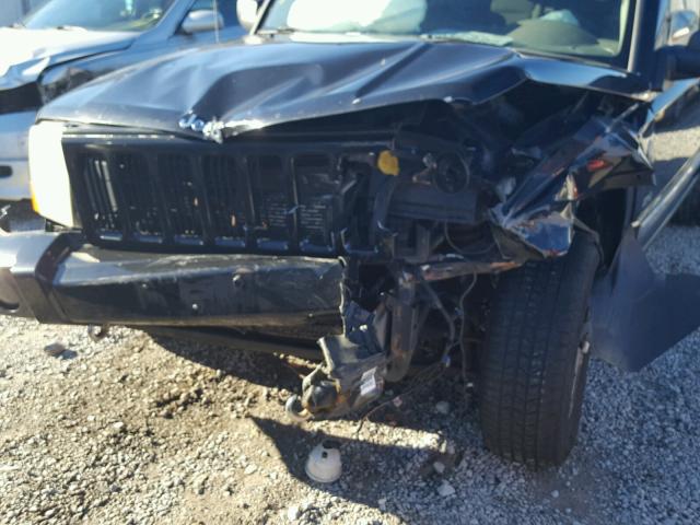 1J8HG48N16C355555 - 2006 JEEP COMMANDER BLACK photo 9