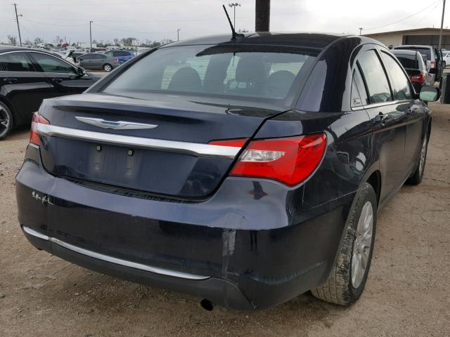 1C3CCBABXCN164416 - 2012 CHRYSLER 200 LX BLUE photo 4