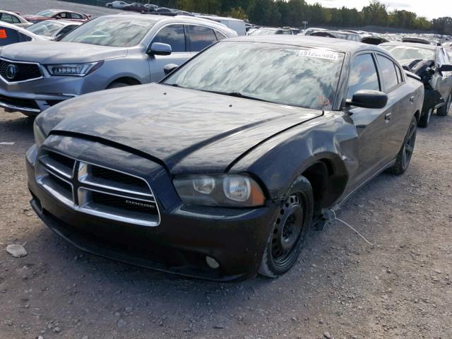 2C3CDXHG1CH129008 - 2012 DODGE CHARGER SX BLACK photo 2