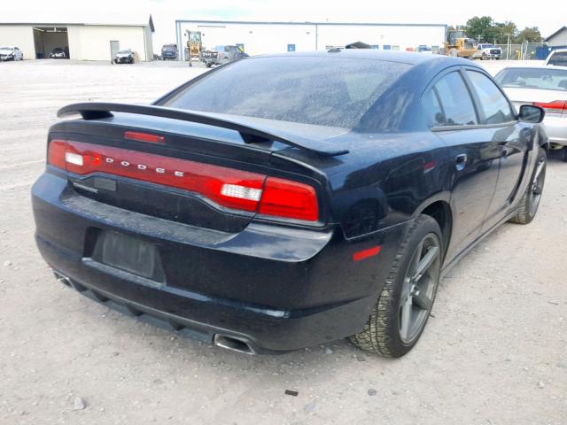 2C3CDXHG1CH129008 - 2012 DODGE CHARGER SX BLACK photo 4