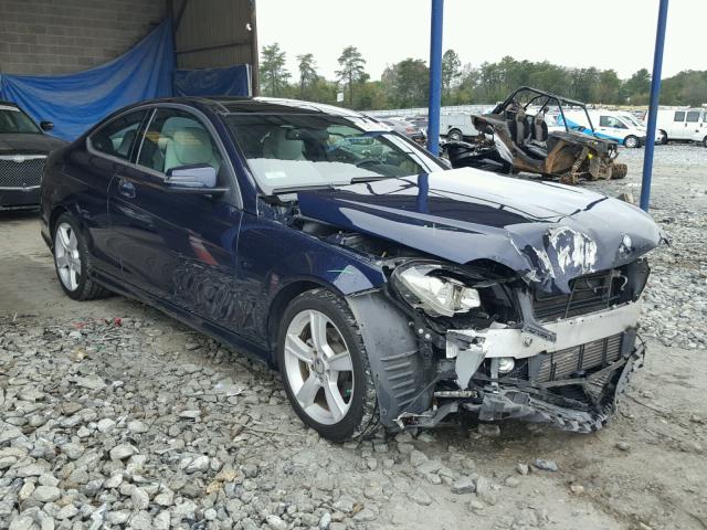 WDDGJ4HB9DG020288 - 2013 MERCEDES-BENZ C250 BLUE photo 1