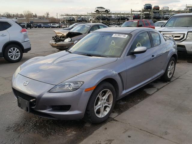 JM1FE17N550155251 - 2005 MAZDA RX8 GRAY photo 2