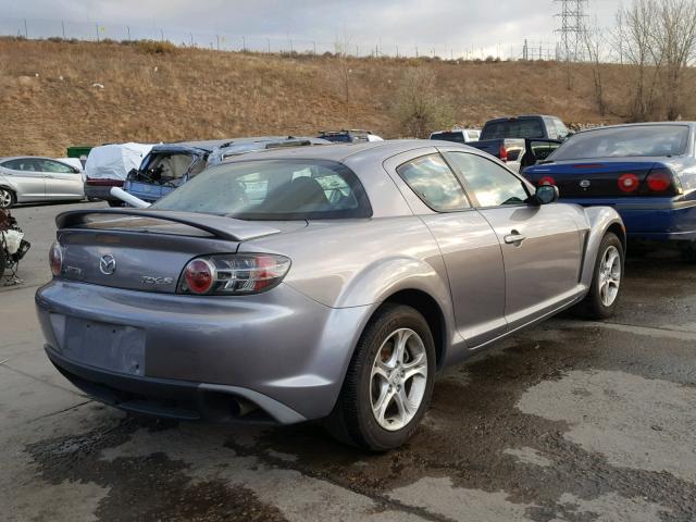 JM1FE17N550155251 - 2005 MAZDA RX8 GRAY photo 4