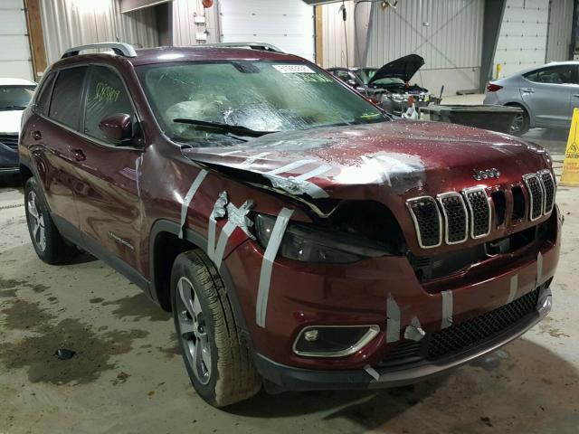 1C4PJMDX8KD117881 - 2019 JEEP CHEROKEE L BURGUNDY photo 1