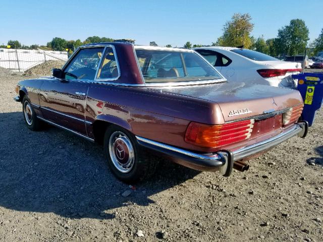 10704412007263 - 1973 MERCEDES-BENZ 450SL BURGUNDY photo 3