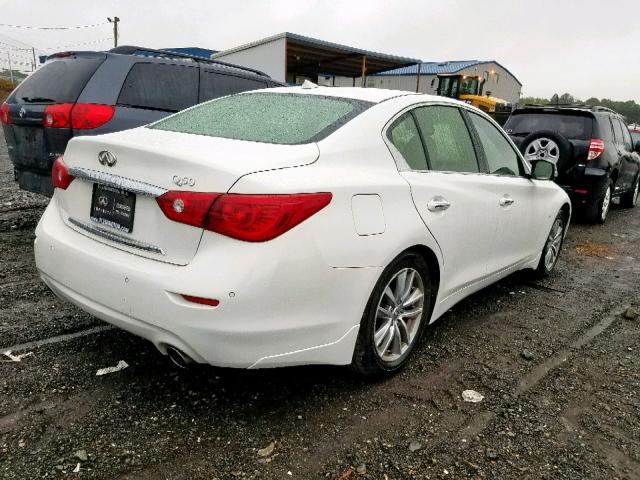 JN1BV7AR9EM685215 - 2014 INFINITI Q50 BASE WHITE photo 4