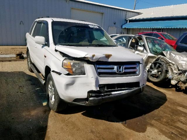 5FNYF18228B018316 - 2008 HONDA PILOT VP WHITE photo 1