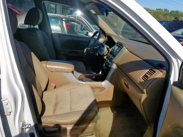 5FNYF18228B018316 - 2008 HONDA PILOT VP WHITE photo 5