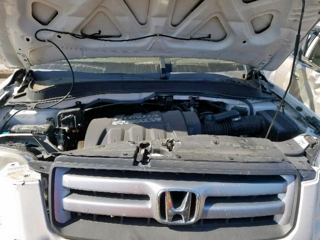 5FNYF18228B018316 - 2008 HONDA PILOT VP WHITE photo 7