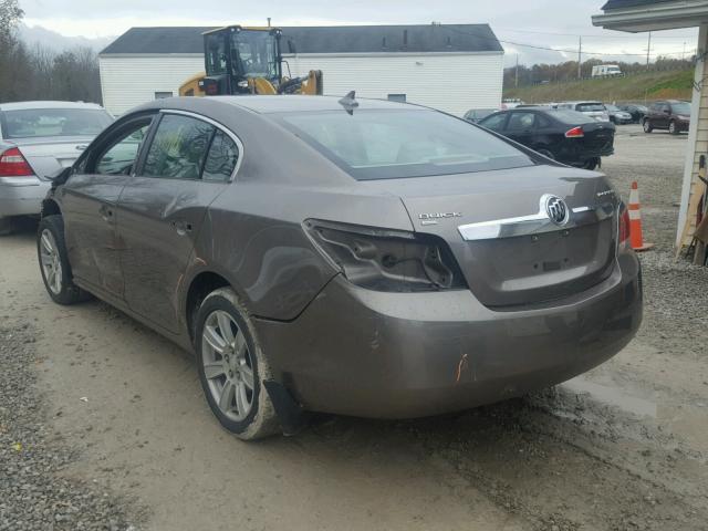 1G4GD5EG7AF164510 - 2010 BUICK LACROSSE C BROWN photo 3