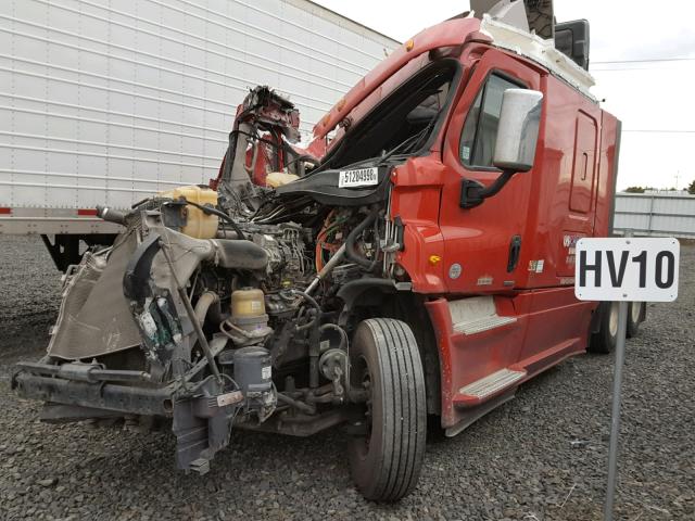 3AKJGLD55FSGH2694 - 2015 FREIGHTLINER CASCADIA 1 RED photo 2