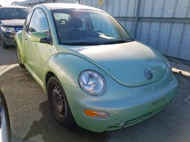 3VWCP21C71M477033 - 2001 VOLKSWAGEN NEW BEETLE მწვანე ფოტო 1