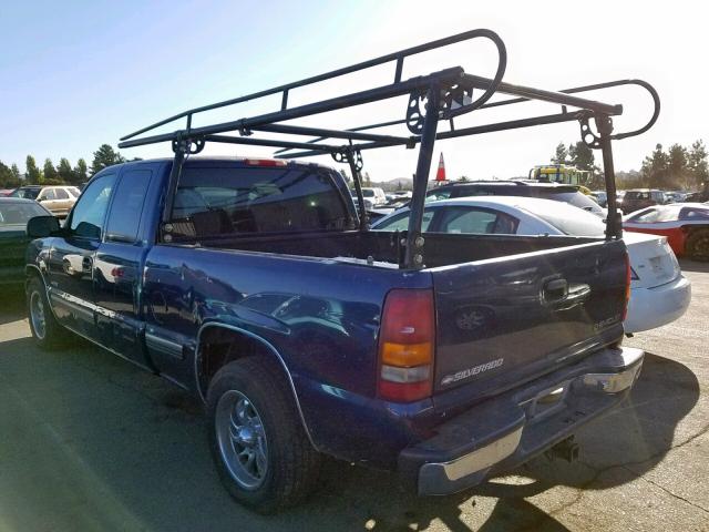 1GCEC19T11Z115882 - 2001 CHEVROLET SILVERADO BLUE photo 3