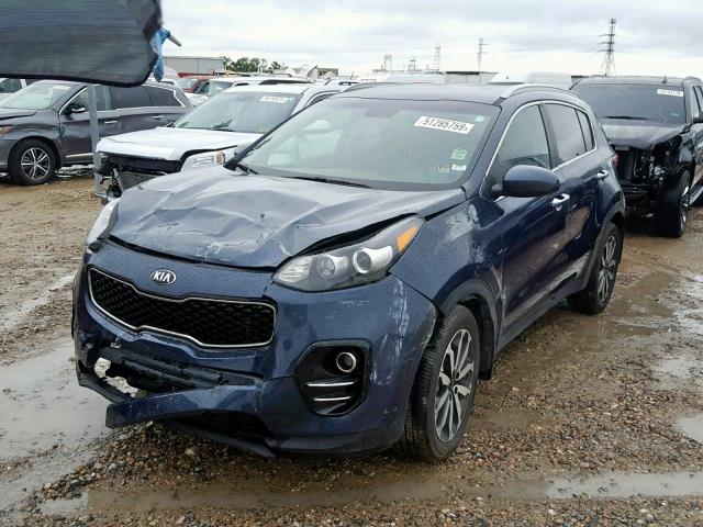 KNDPN3AC4H7221646 - 2017 KIA SPORTAGE E BLUE photo 2