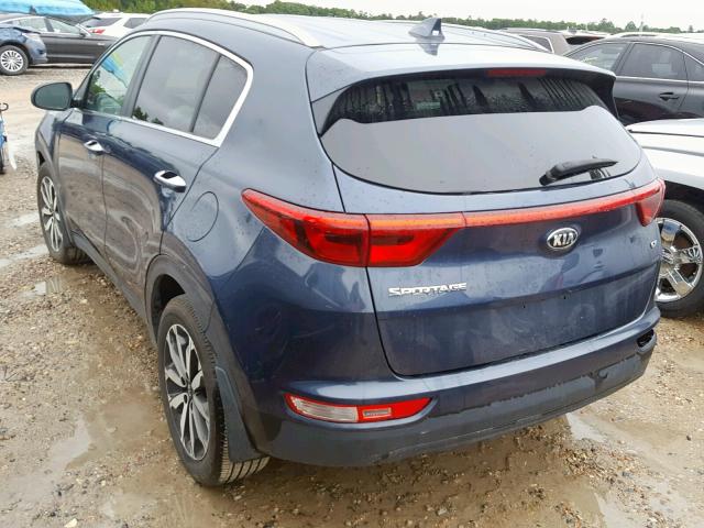 KNDPN3AC4H7221646 - 2017 KIA SPORTAGE E BLUE photo 3