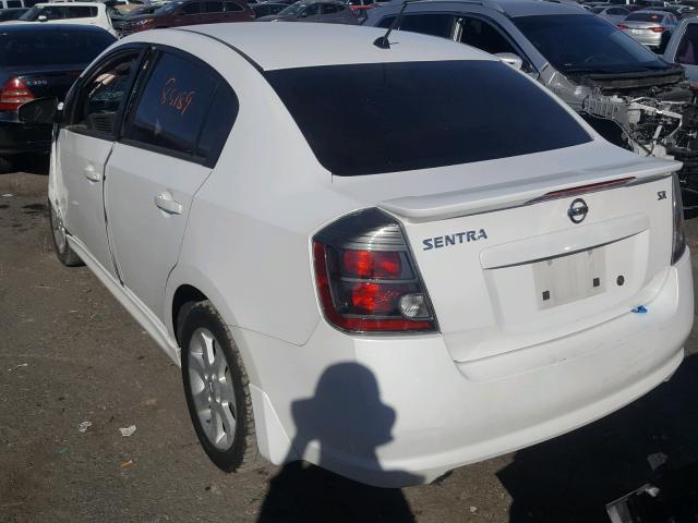 3N1AB6AP3BL694477 - 2011 NISSAN SENTRA 2.0 WHITE photo 3