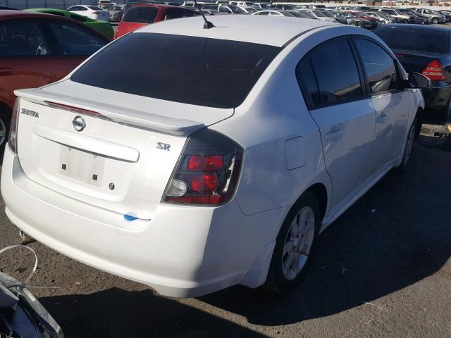 3N1AB6AP3BL694477 - 2011 NISSAN SENTRA 2.0 WHITE photo 4