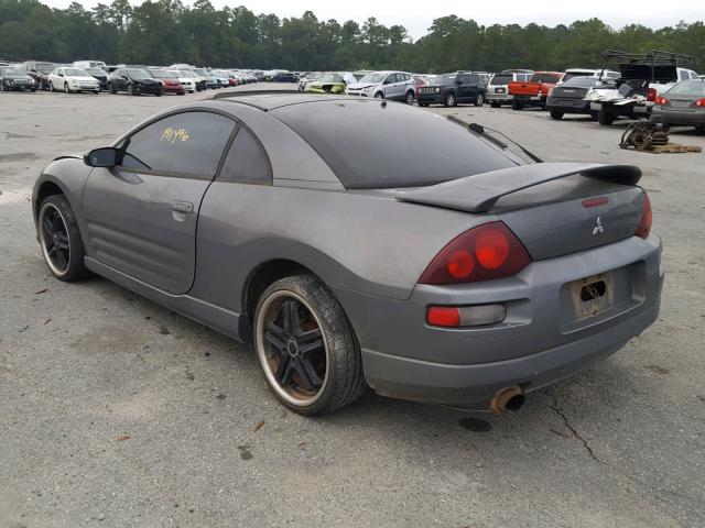 4A3AC54H32E022540 - 2002 MITSUBISHI ECLIPSE GT GRAY photo 3