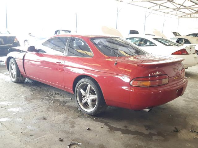 JT8UZ30C9S0041442 - 1995 LEXUS SC 400 RED photo 3