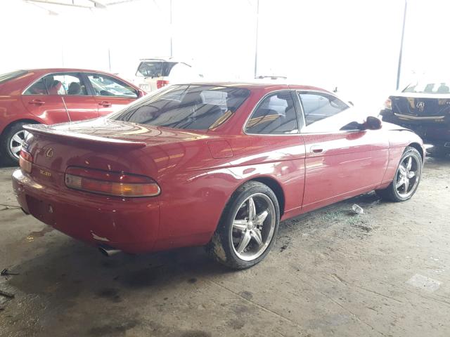 JT8UZ30C9S0041442 - 1995 LEXUS SC 400 RED photo 4