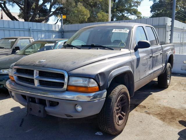 1D7HG48N73S248508 - 2003 DODGE DAKOTA QUA GRAY photo 2