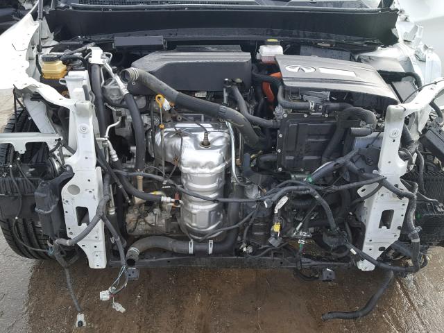 5N1CL0MMXEC545786 - 2014 INFINITI QX60 HYBRI WHITE photo 7