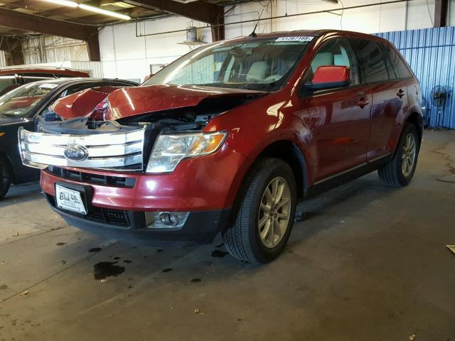 2FMDK48C37BA97281 - 2007 FORD EDGE SEL MAROON photo 2