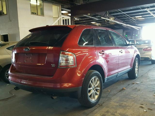 2FMDK48C37BA97281 - 2007 FORD EDGE SEL MAROON photo 4