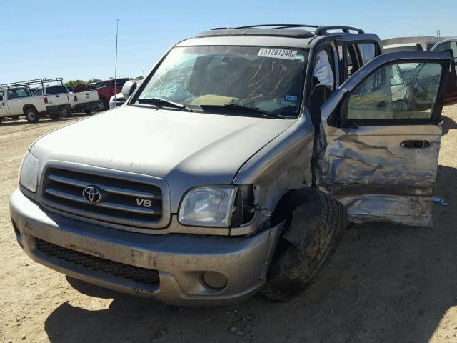 5TDZT38A92S066351 - 2002 TOYOTA SEQUOIA LI SILVER photo 2