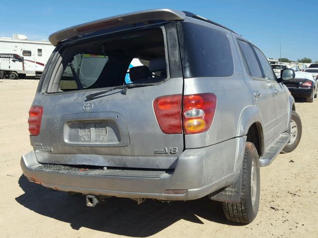 5TDZT38A92S066351 - 2002 TOYOTA SEQUOIA LI SILVER photo 4