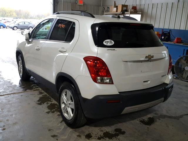 KL7CJLSB5FB199650 - 2015 CHEVROLET TRAX 1LT WHITE photo 3