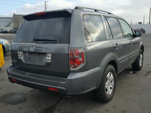 5FNYF28208B015713 - 2008 HONDA PILOT VP GRAY photo 4