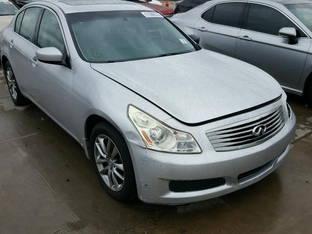 JNKCV61F99M355807 - 2009 INFINITI G37 SILVER photo 1