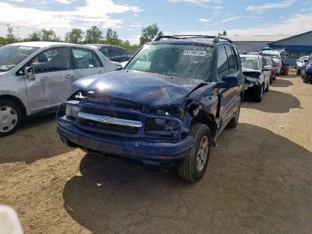 2CNBJ634346900360 - 2004 CHEVROLET TRACKER LT BLUE photo 2