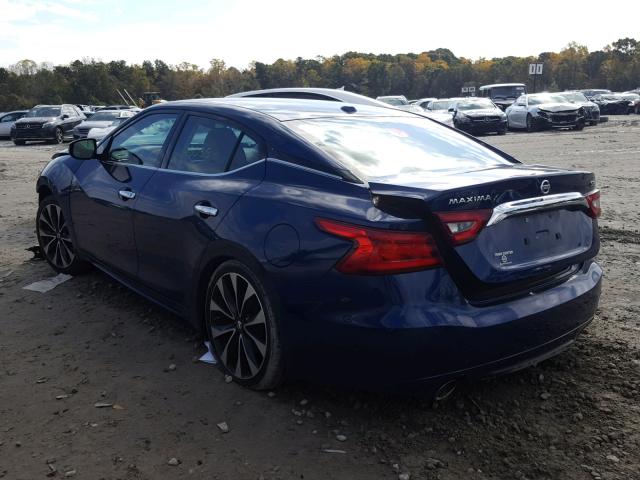 1N4AA6AP5GC417600 - 2016 NISSAN MAXIMA 3.5 BLUE photo 3