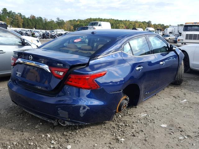 1N4AA6AP5GC417600 - 2016 NISSAN MAXIMA 3.5 BLUE photo 4