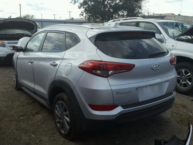 KM8J33A45JU623411 - 2018 HYUNDAI TUCSON LIM SILVER photo 3