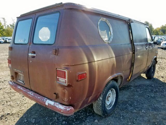 CGY2554104472 - 1975 CHEVROLET VAN BROWN photo 4